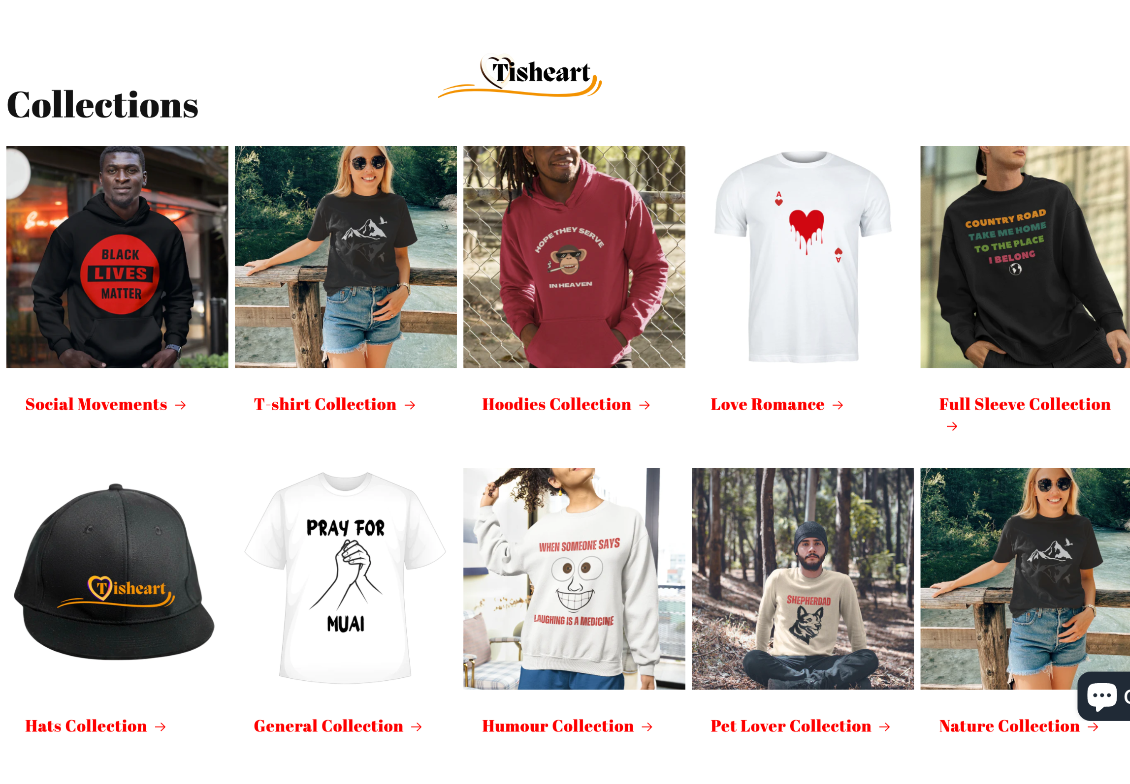 Tisheart: Customized Apparel for Every Occasion - T-shirts, Hoodies, Hats, and More